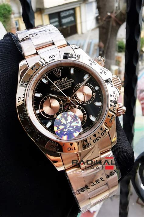 Rolex Cosmograph Daytona Rose Kasa Replika Erkek Saati