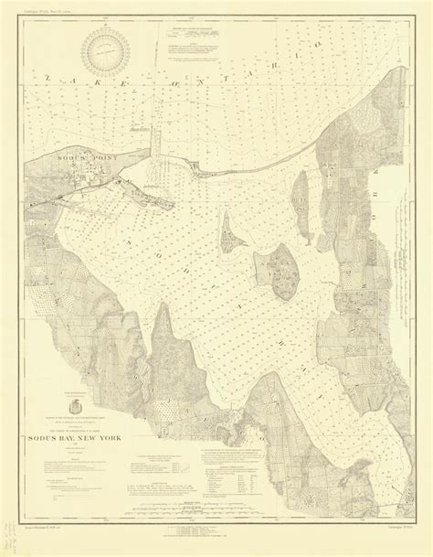 Great Sodus Bay New York Lake Ontario Historical Map 1926 Etsy