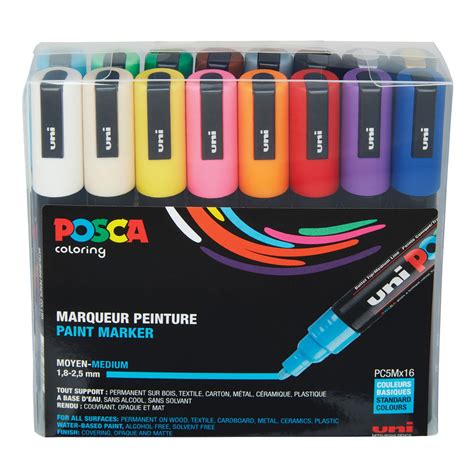 Posca Acrylic Paint Marker Pc M Medium Color Set Kds Art Store