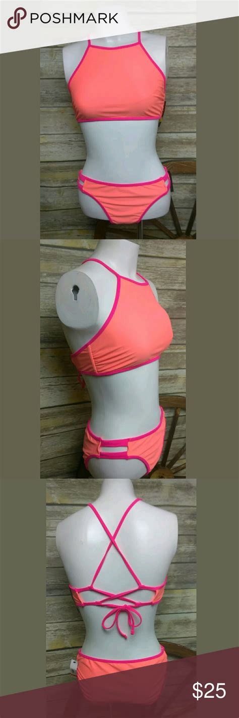 Nobo Piece Bikini Set Nobo No Boundaries Piece Flash Peach Pink