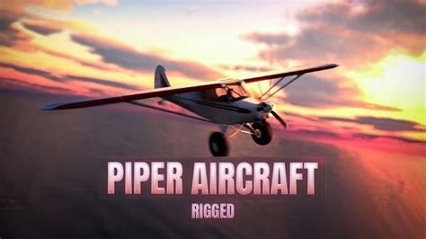 Piper Aircraft Plane 3D model animated rigged | CGTrader