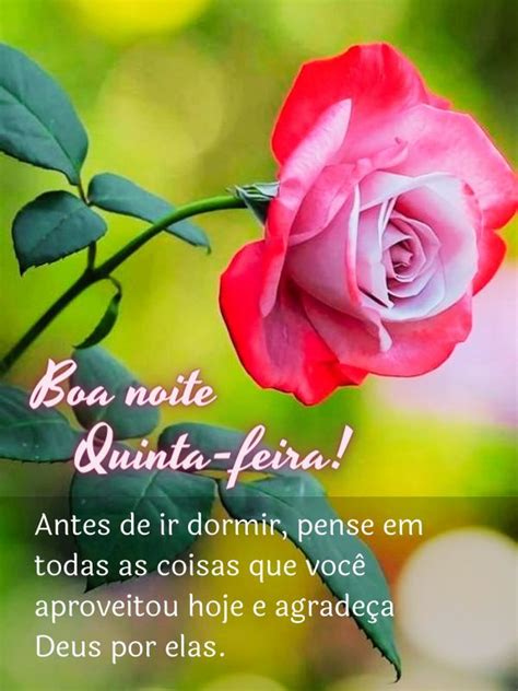 52 Frases de Boa Noite Quinta feira Abençoada Carinho e Flores