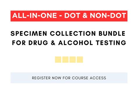 DOT NON DOT SPECIMEN COLLECTION BUNDLE FOR DRUG TESTING