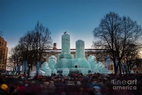 Blue Hour at the Saint Paul Winter Carnival Ice Palace Photograph by ...