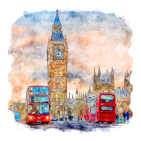 Big Ben Watercolor