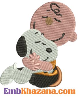 Charlie Brown And Snoopy Embroidery Design Peanuts Digital Machine