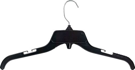 Hangon Recycled Plastic With Notches Shirt Hangers 17 Inch Black 100