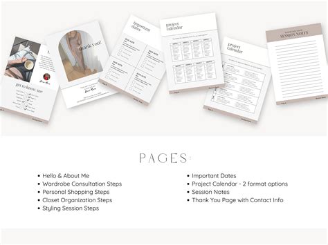 New Client Welcome Package Personal Stylist Wardrobe Consultant