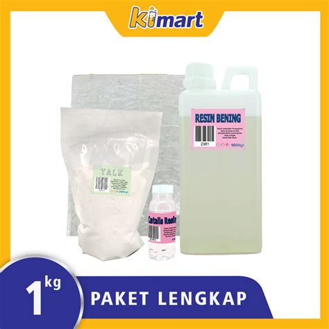 Jual Paket Lengkap Resin Bening Kg Fiber Mat Medium Katalis Ml