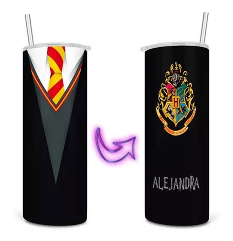 Termo Acero Harry Potter Uniforme Hogwarts Personalizado Env O Gratis