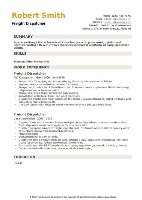 Transportation Dispatcher Job Description - Transport Informations Lane