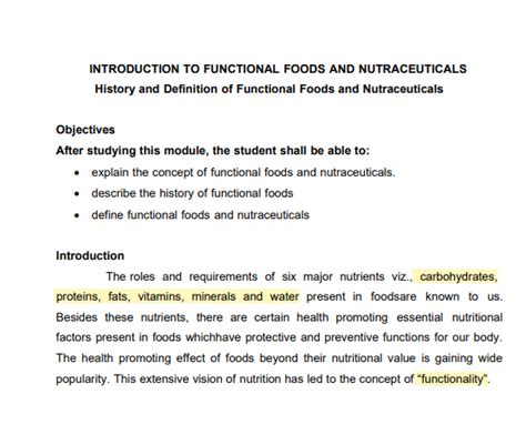 History And Definition Of Functional Foods And Nutraceuticals Ppt Pdf