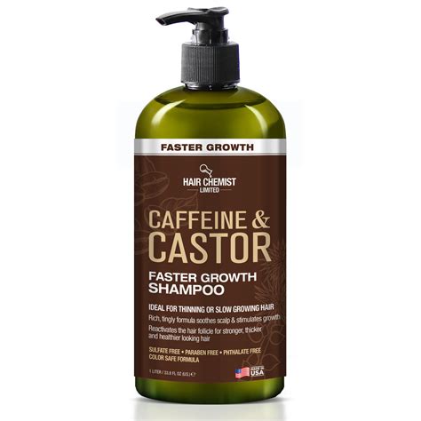 Hair Chemist Caffeine And Castor Faster Growth Shampoo 338 Oz Hair Chemist Revitalizing