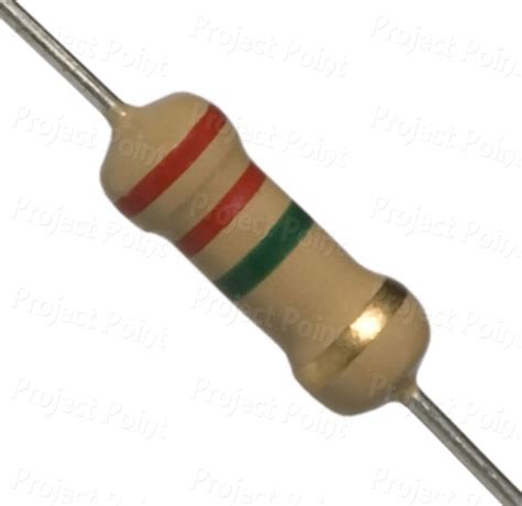 2 2M Ohm 2W Carbon Film Resistor 5 2M2 CFR Color Code Resistor