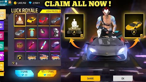 Free Fire Lamborghini Event Free Fire Lamborghini Emote Youtube