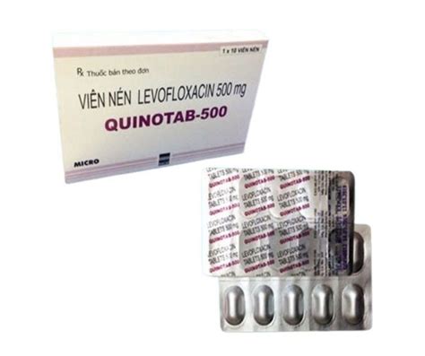 Quinotab Levofloxacin 500mg Micro H 10v SHOPTHUOC