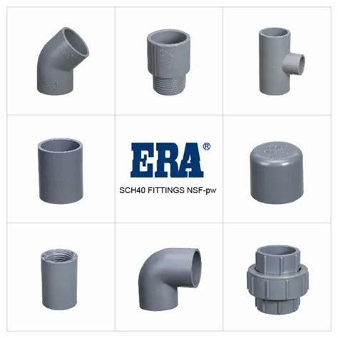 Era Upvc Pvc Plastic Pressure Pipe Fittings Schedule Sch Pressure