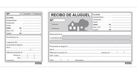 20 Blocos Recibo De Aluguel Canhoto 50 Folhas Sidgraph MercadoLivre