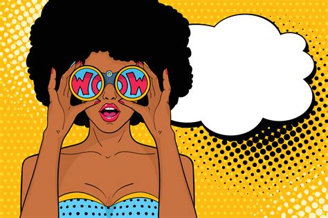 Sexy Pop Art Woman With Open Mouth And Megaphone Speaking Vector