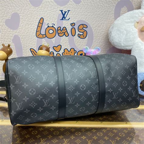 Louis Vuitton Monogram Eclipse Keepall Bandouliere 45