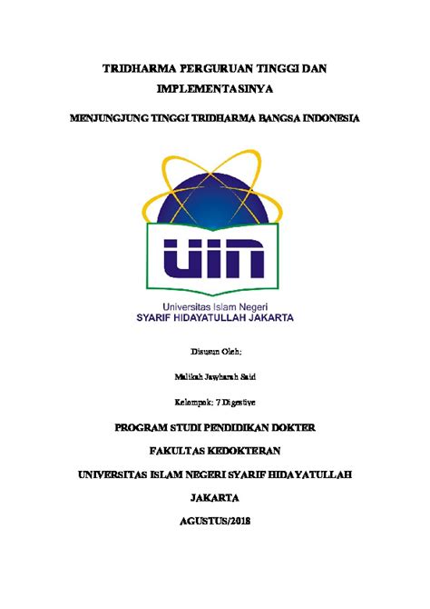 Tridarma Perguruan Tinggi Dan Implementasinya PDFCOFFEE