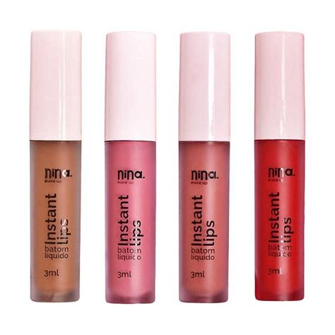 Batom Instant Lips Nina Makeup Love Store Makeup A Sua Loja De