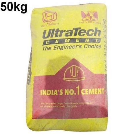 50kg Ultratech PPC Cement At Rs 350 Bag Ultratech Concrete Cement In