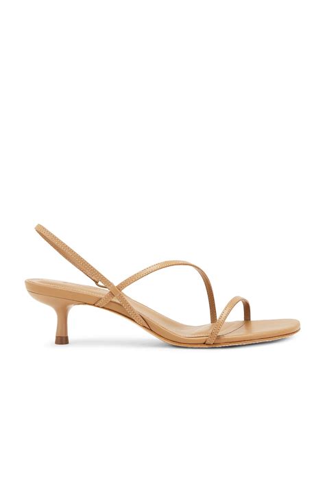 Simkhai Cedonia Strappy Kitten Heel Sandal In Camel Fwrd