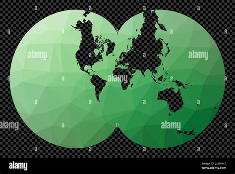 Polygonal Map Of The World On Transparent Background Eisenlohr