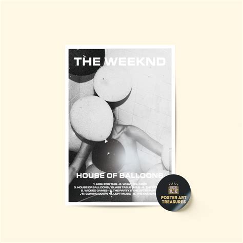 The Weeknd House Of Ballons Album Poster Room Decor Etsy