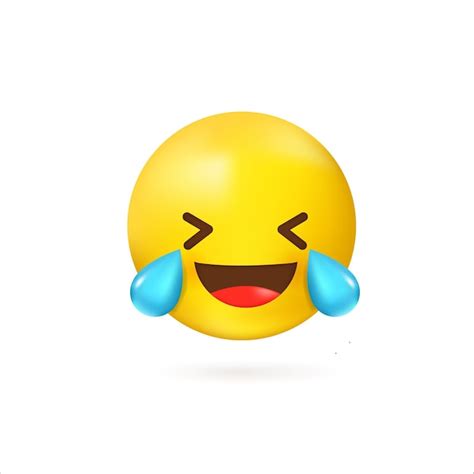 Gelbe D Emoticons Mit Einem L Cheln Zu Tr Nen Premium Vektor