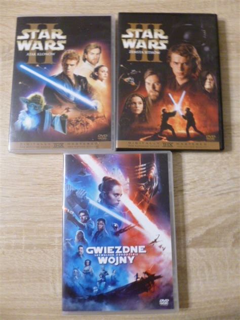 STAR WARS Atak Zemsta Odrodzenie Dubbing 3 DVD Lubin Kup Teraz