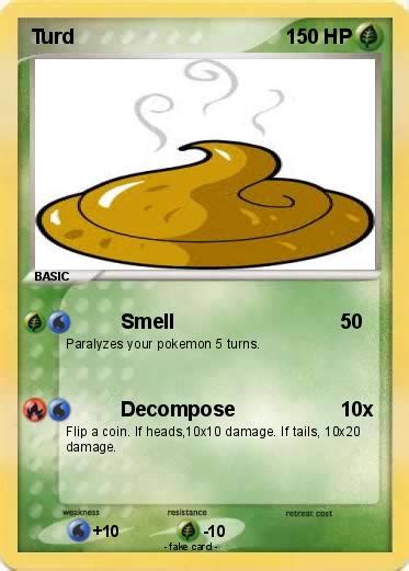 Pokémon Turd 12 12 Smell My Pokemon Card