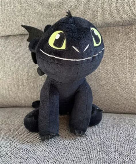 HOW TO TRAIN Your Dragon Dragons Toothless Plush 2022 Dreamworks Black