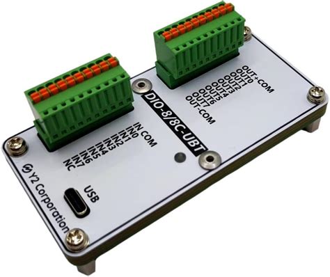 Jp ワイツー Usb 2 0対応 絶縁型デジタル入出力ボード 端子台・スペーサ取付タイプ Dio 8 8c Ubt S