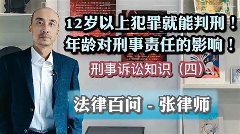 12岁以上犯罪就会被判刑！年龄对刑事责任的影响！刑事诉讼知识四 社会 法制 好看视频