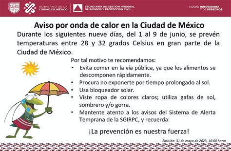 Cableb S Cdmx On Twitter Rt Sgirpc Cdmx Aviso Por Onda De Calor