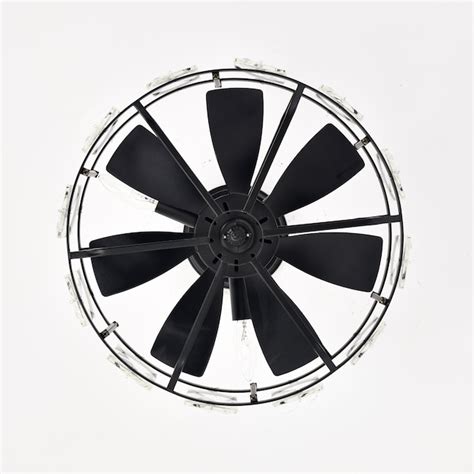 Warehouse of Tiffany 15.4-in Black LED Indoor Ceiling Fan Remote (7-Blade) in the Ceiling Fans ...