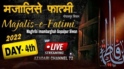 Live Maulana Syed Taqui Raza Majlis Ayyam E Fatmiya Youtube