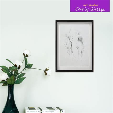 Naked Lady Pencil Drawing A Woman Pencil Sketch Nudeart Pencil Sketch Original Drawing