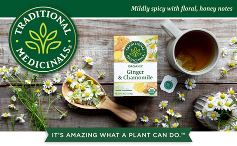 Traditional Medicinals Organic Ginger With Chamomile Tea Tea Bags