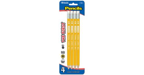 Bazic The First Jumbo Premium Yellow Pencil 4 Pack Bazic Jordan Amman Buy And Review