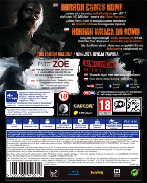 Resident Evil Biohazard Gold Edition Cover Or Packaging Material