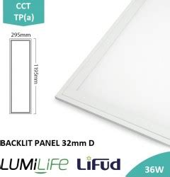 LUMiLife Backlit LED Panel 1200x300 36W CCT UGR