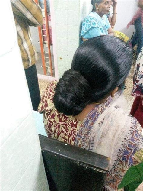 Pin By Sravan On Bun Long Hair Girl Bun Hairstyles Long Hair Care