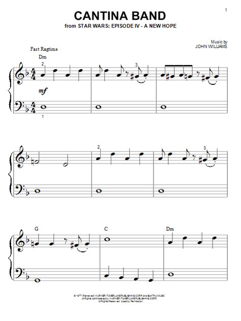 Cantina Band From Star Wars A New Hope By John Williams Sheet Music