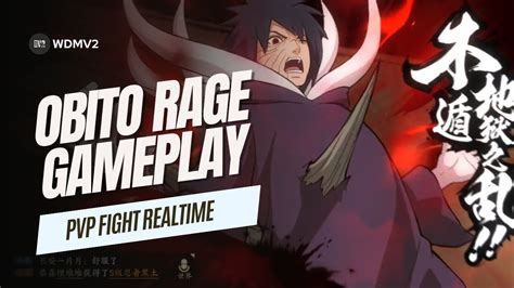 Gameplay Obito Rage Pvp Realtime Naruto Online Mobile Youtube