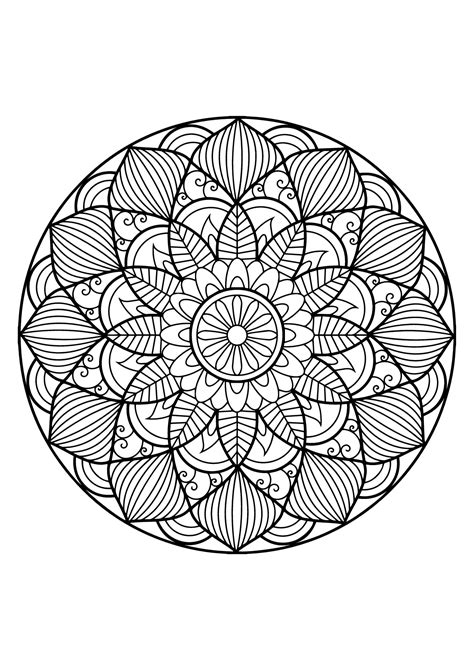 Mandala Complexe Livre Gratuit Coloriages De Mandalas Imprimer