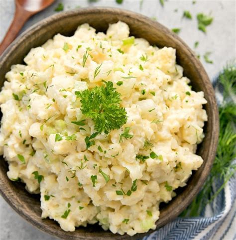 Cauliflower Potato Salad Kirbie S Cravings