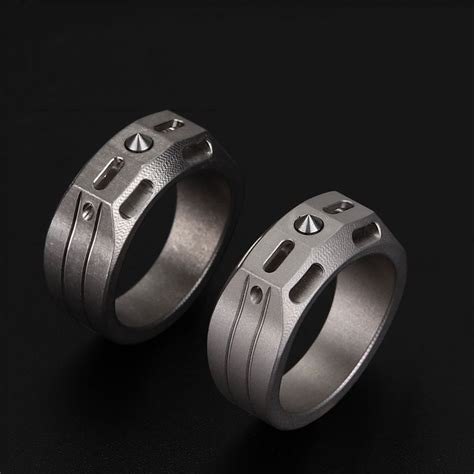 Edc Alloy Finger Ring Tools Individual Defense Titanium Alloy Self